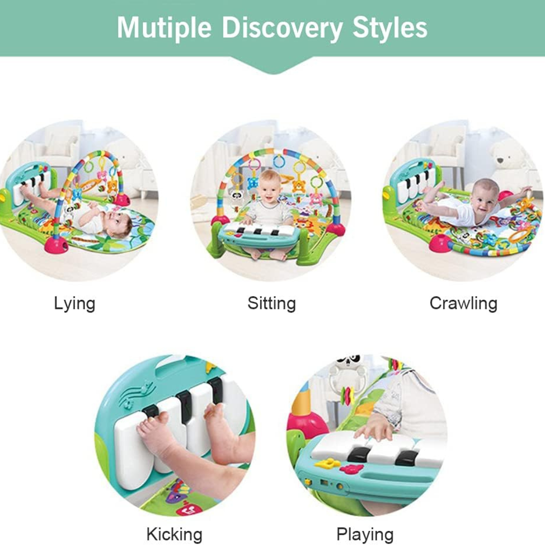 Play Mat for Babies - Baby Kick and Play Piano Gym Mat for Kids, Toys for Babies, Infant Fitness Rack for Kids for Newborn to Toddler | Activity Mats for Kids
