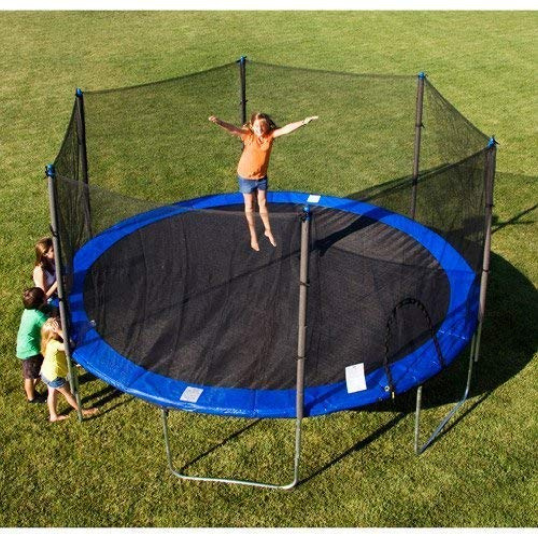 10ft Outdoor Trampoline for Kids with Safety Closing Net, Ladder + Padded Edge - Family Fun