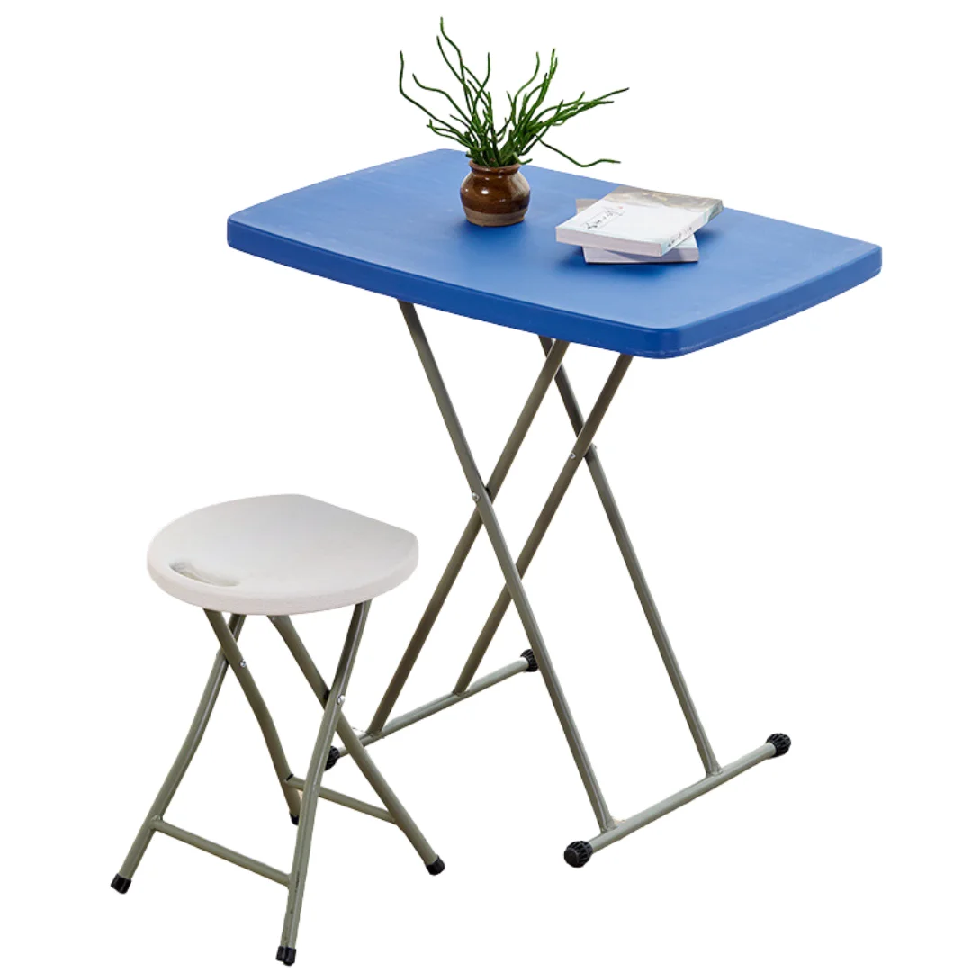 Adjustable Height Snack Table for Home Camping Picnic Party - Foldable Table