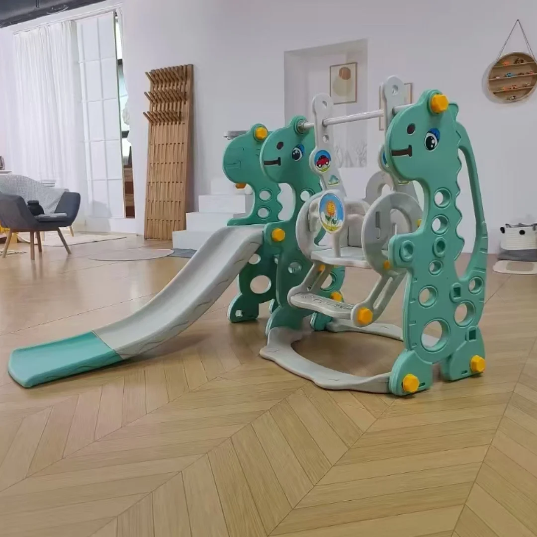 Kids Slide Playset: Indoor or Outdoor Playground for Children - Baby Plastic Slide and Swing Set