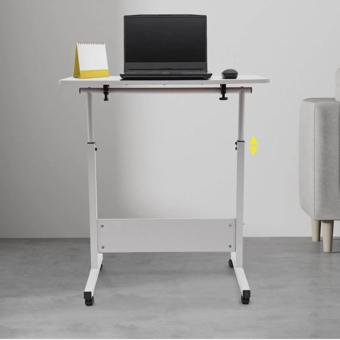Laptop Stand Adjustable Table, Bedside Side Table - Foldable & Adjustable Table for Laptop, Reading & Coffee