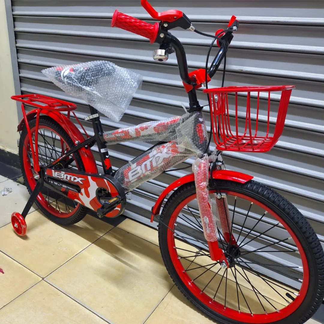 Red BMX Bicycle for Kids (Sizes 12, 16 & 20)