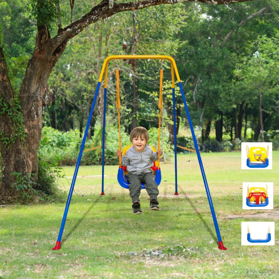Swing Set for Toddlers - Indoor and Outdoor Baby Swing for Kids Ages 1 yr to 8yrs