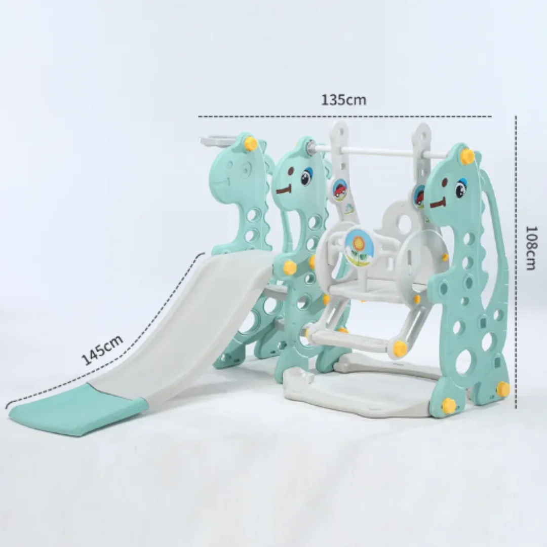 Kids Slide Playset: Indoor or Outdoor Playground for Children - Baby Plastic Slide and Swing Set