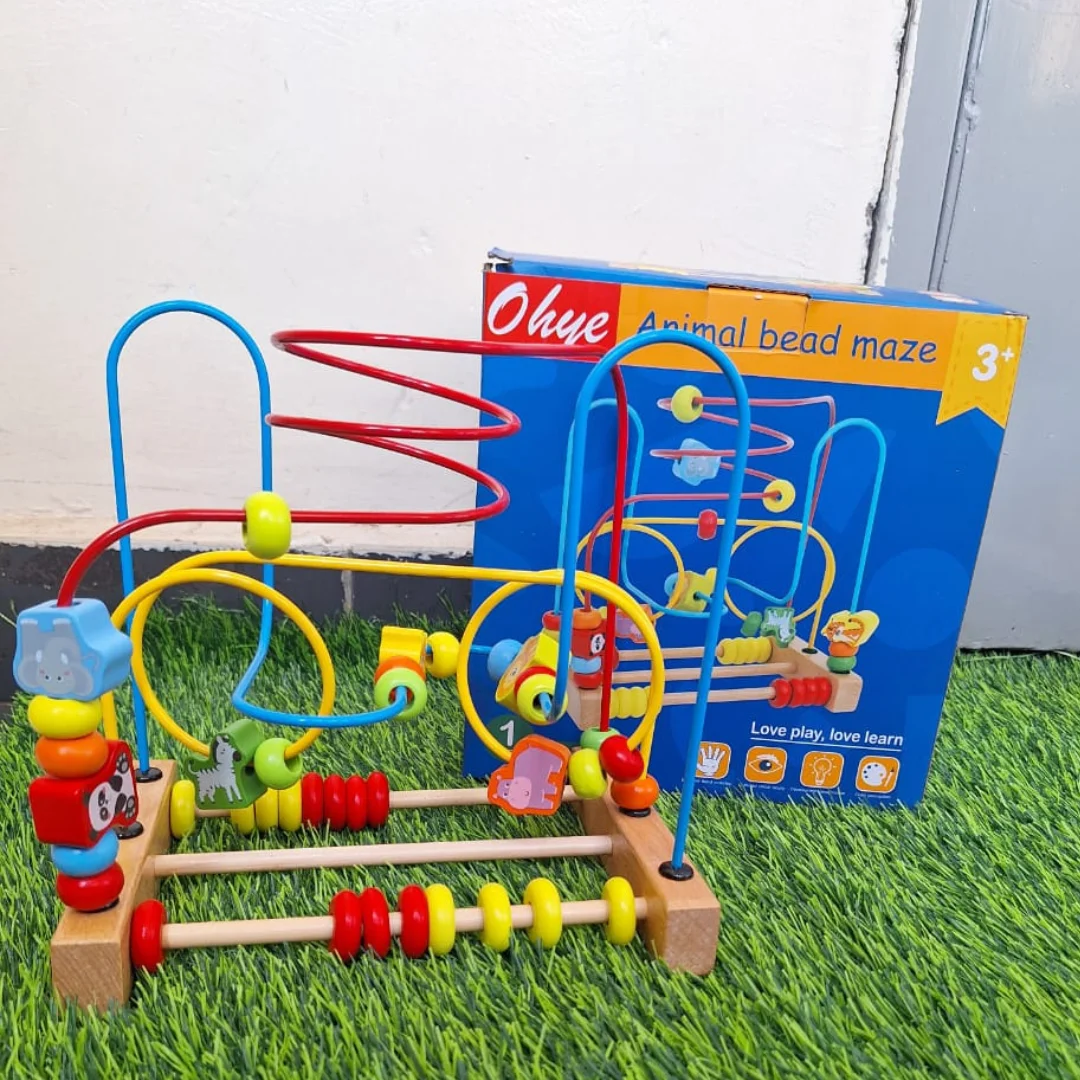 Animal Bead Maze Educational Toy for Toddlers ( 1-3 years), Activity Wire for Kids-  Early Education & Learning Toys and Equipment