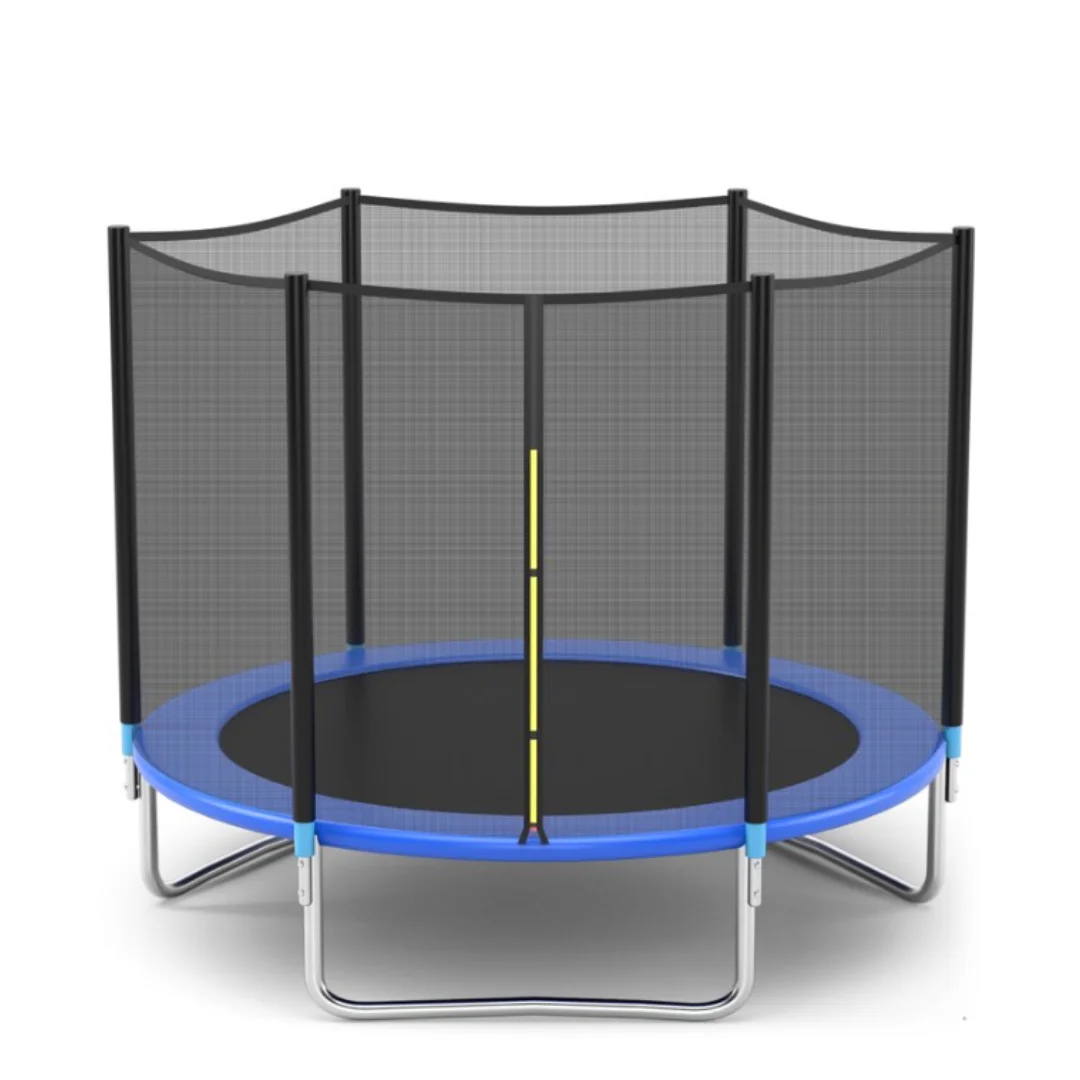 6ft Trampoline W/Safety Enclosure Net & Spring Pad + Ladder