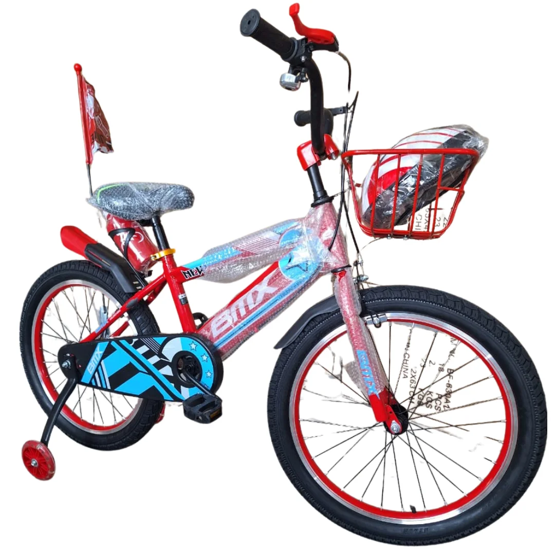 Bikes for Kids, Size 20 BMX Kids' Bikes ( + Free Helmet ) - Blue, Red & Green Bikes