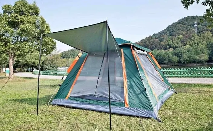 Automatic Camping Tent for 4-8 Persons, Family Pop Up Tent with Canopy, Outdoor Waterproof Family Camping Tent, Foldable Big Sized Camping Tent 