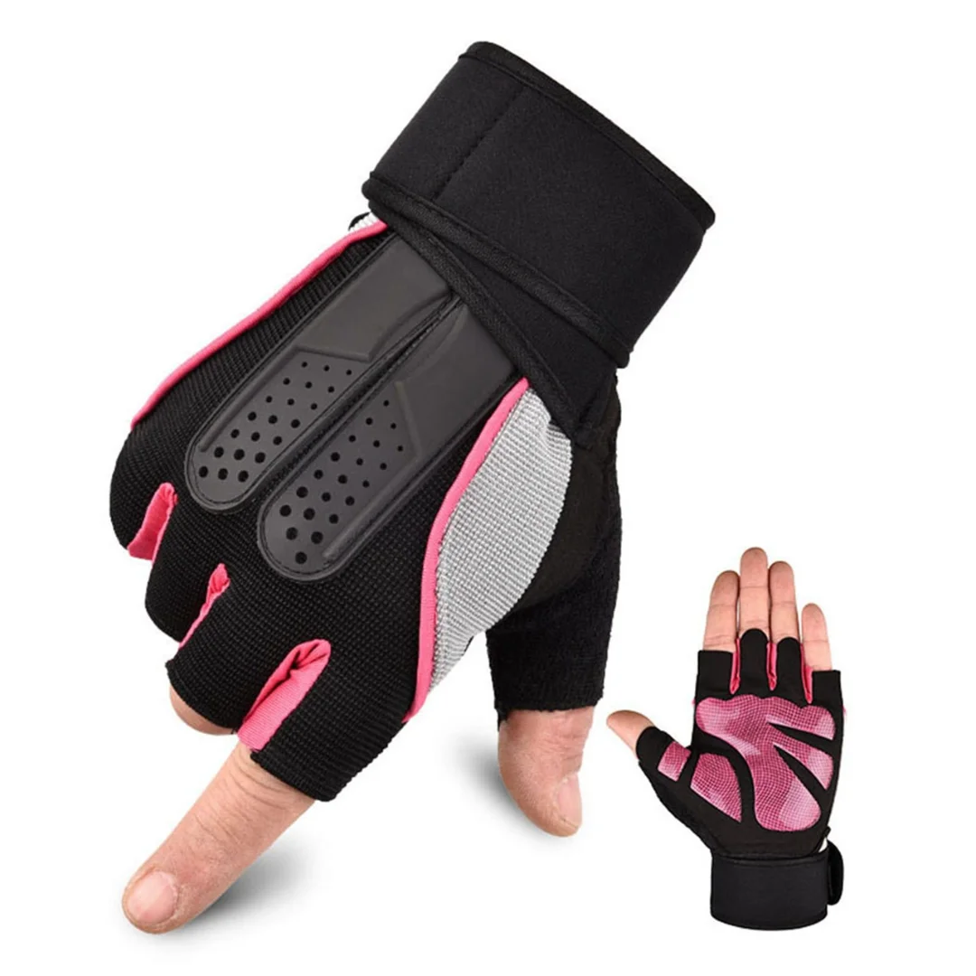 High Quality Gym Gloves - Pink & Blue Colors