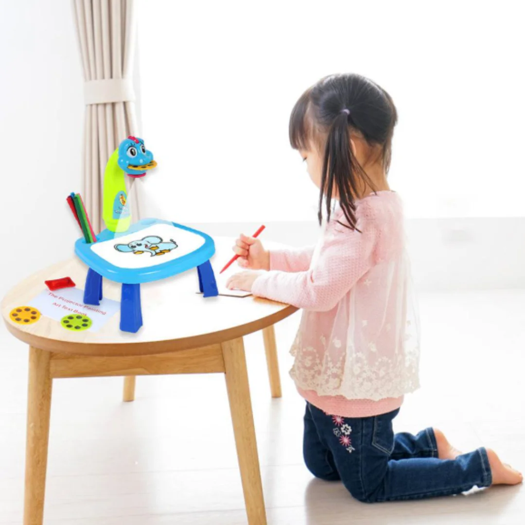 Kids Drawing Projector with Light & Music,Childrens Trace and Draw Projector Table, Children Projection Drawing Board, Child Learning Desk with Smart Projector for Toddlers, Early Education Toys Drawing Board for 3+ -  Early Education & Learning Toys and Equipment