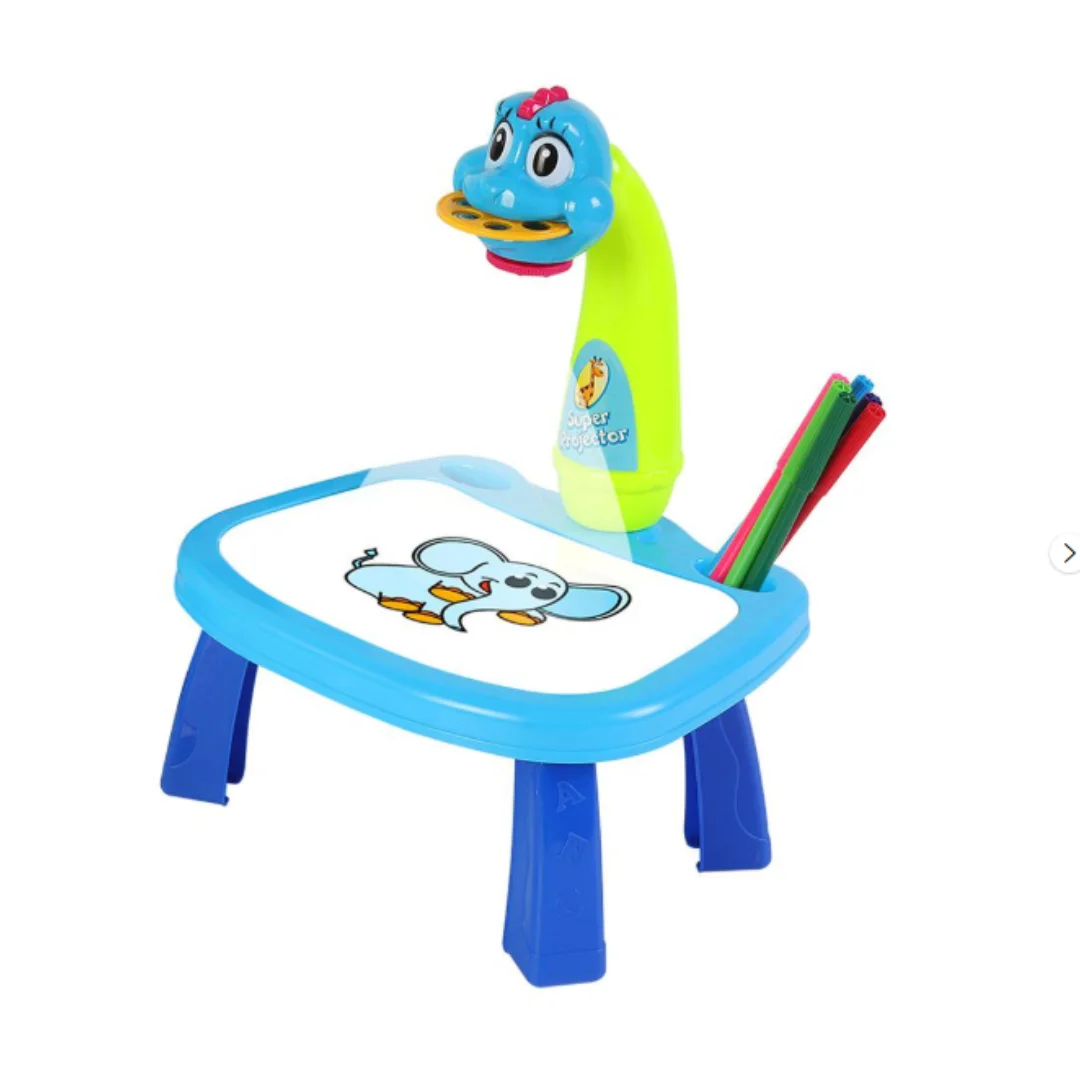 Kids Drawing Projector with Light & Music,Childrens Trace and Draw Projector Table, Children Projection Drawing Board, Child Learning Desk with Smart Projector for Toddlers, Early Education Toys Drawing Board for 3+ - Early Education & Learning Toys and Equipment