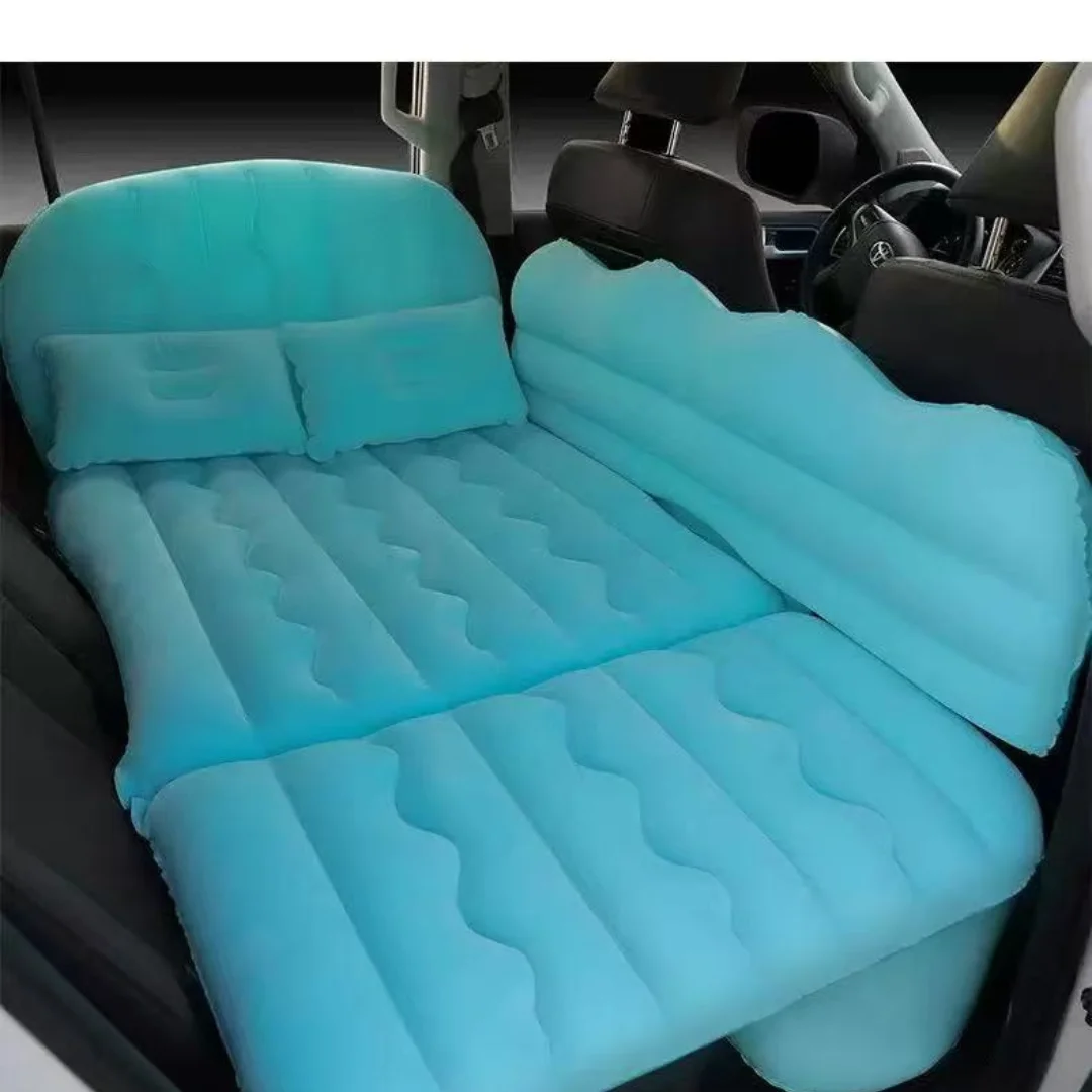 Inflatable Car Bed for Back Seat- Grey and Blue Color Options