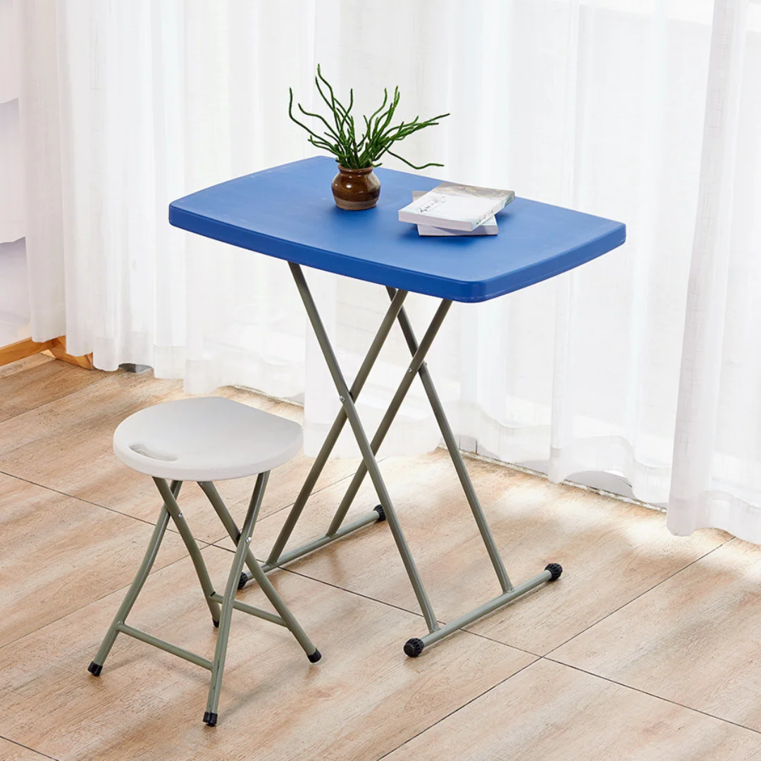 Adjustable Height Snack Table for Home Camping Picnic Party - Foldable Table