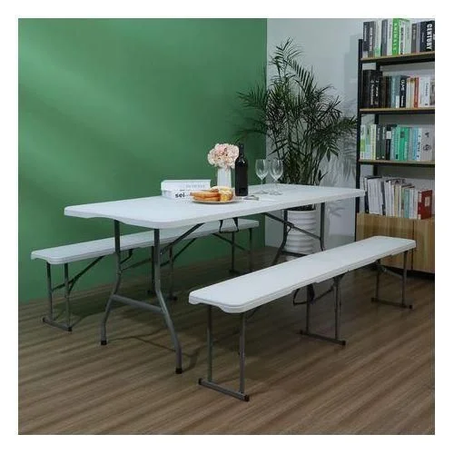 1.8m Heavy-Duty Foldable Table - 6ft Folding Table for Events, Catering, Camping, Home, Office, Parties & Outdoor Use