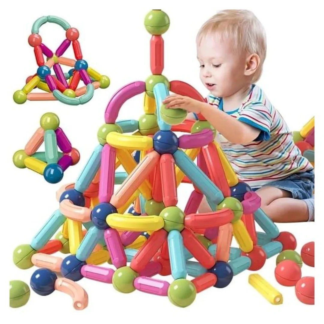 Magnetic Sticks Building Toy Set for Kids – STEM Learning, Creativity & Brain Development Toy