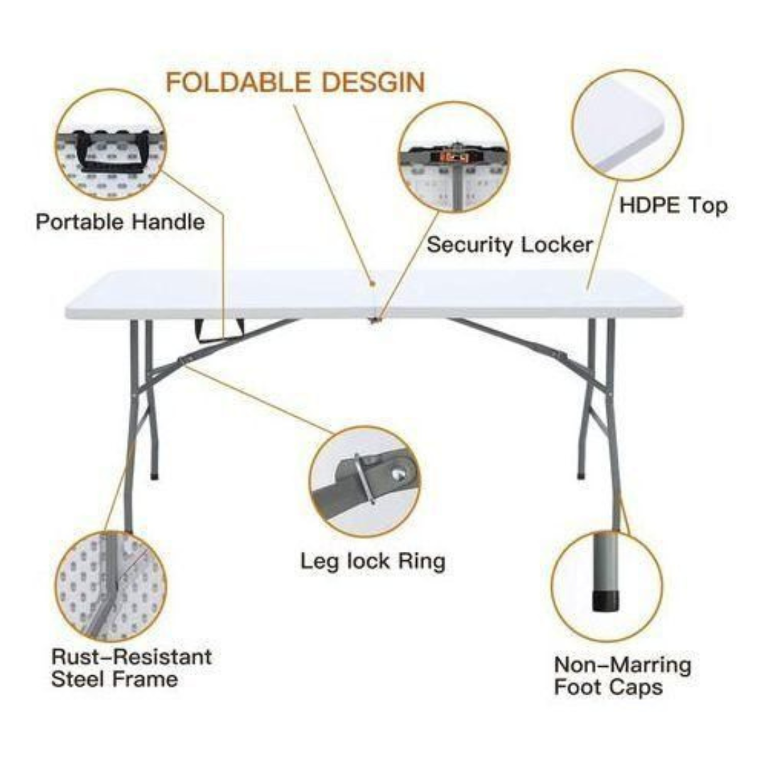 Commercial grade folding table for catering businesses in Nairobi