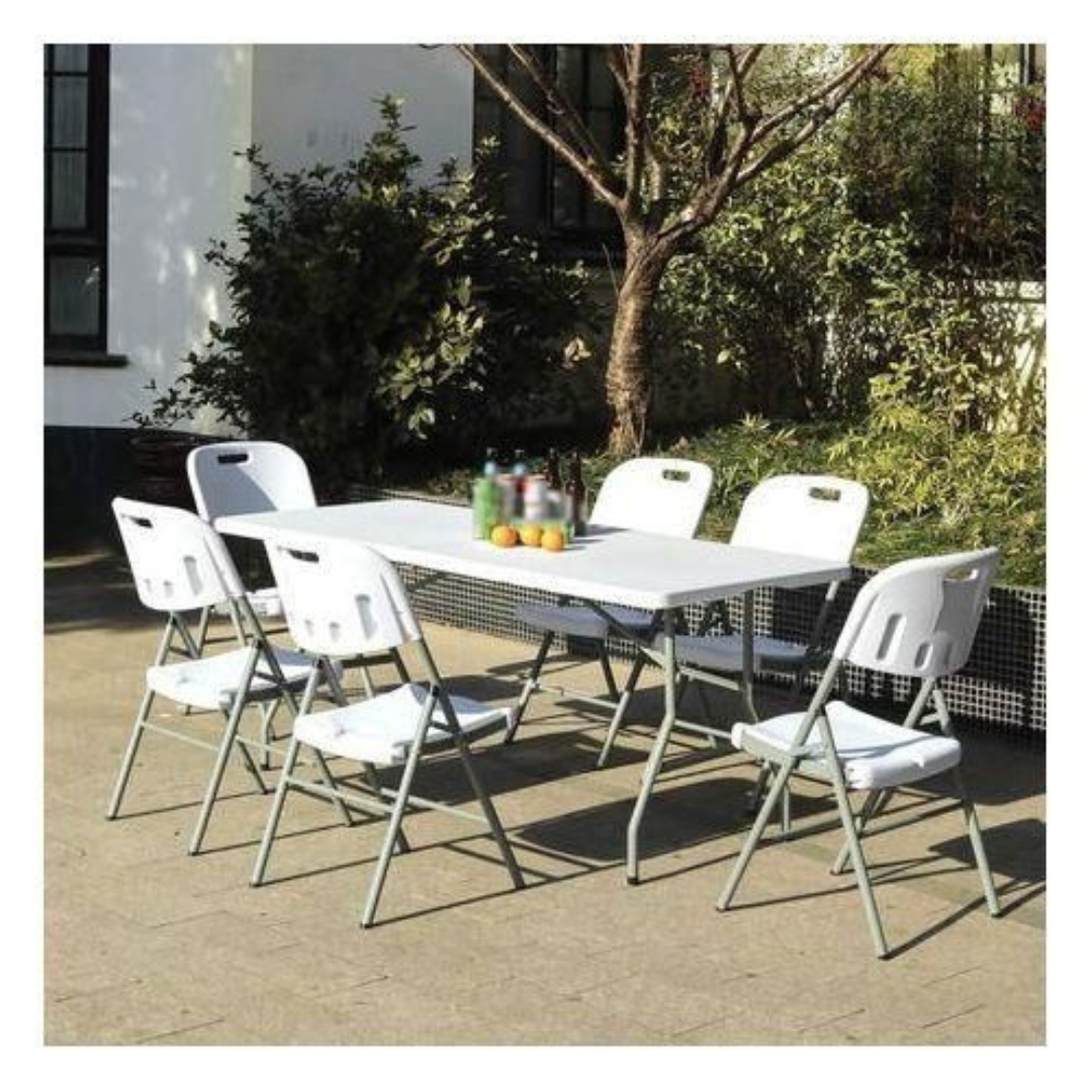 Stable 6ft heavy duty folding trestle table for multi-purpose use