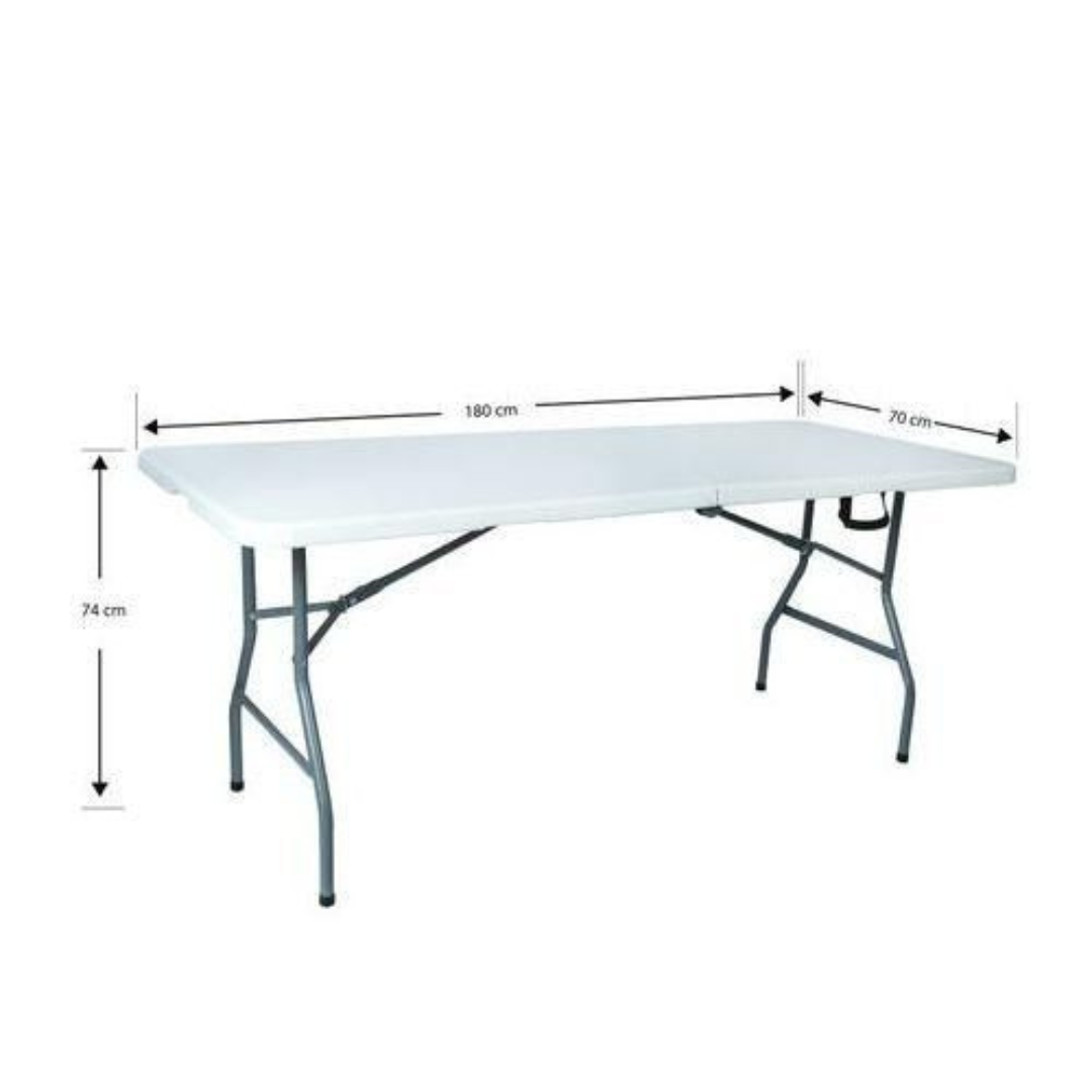 Portable 6ft folding picnic table for outdoor camping and picnics